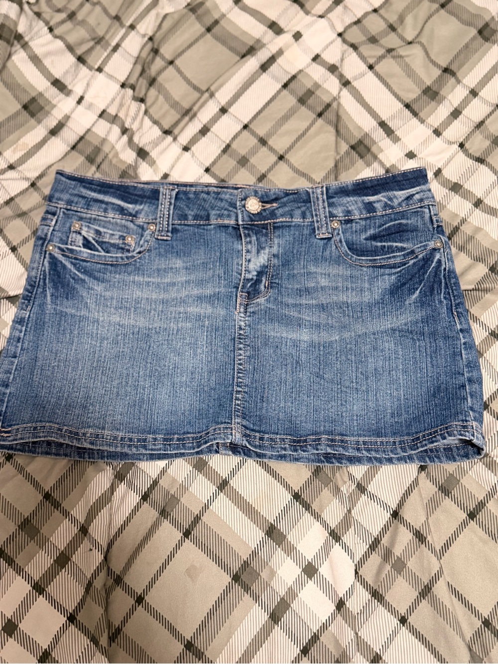 BONGO Light Blue Denim Mini Skirt